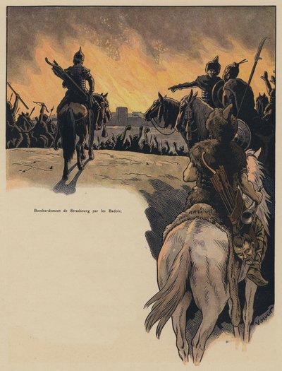 Bombardment of Strasbourg by the Alemanni, 4th Century by Victor Huen